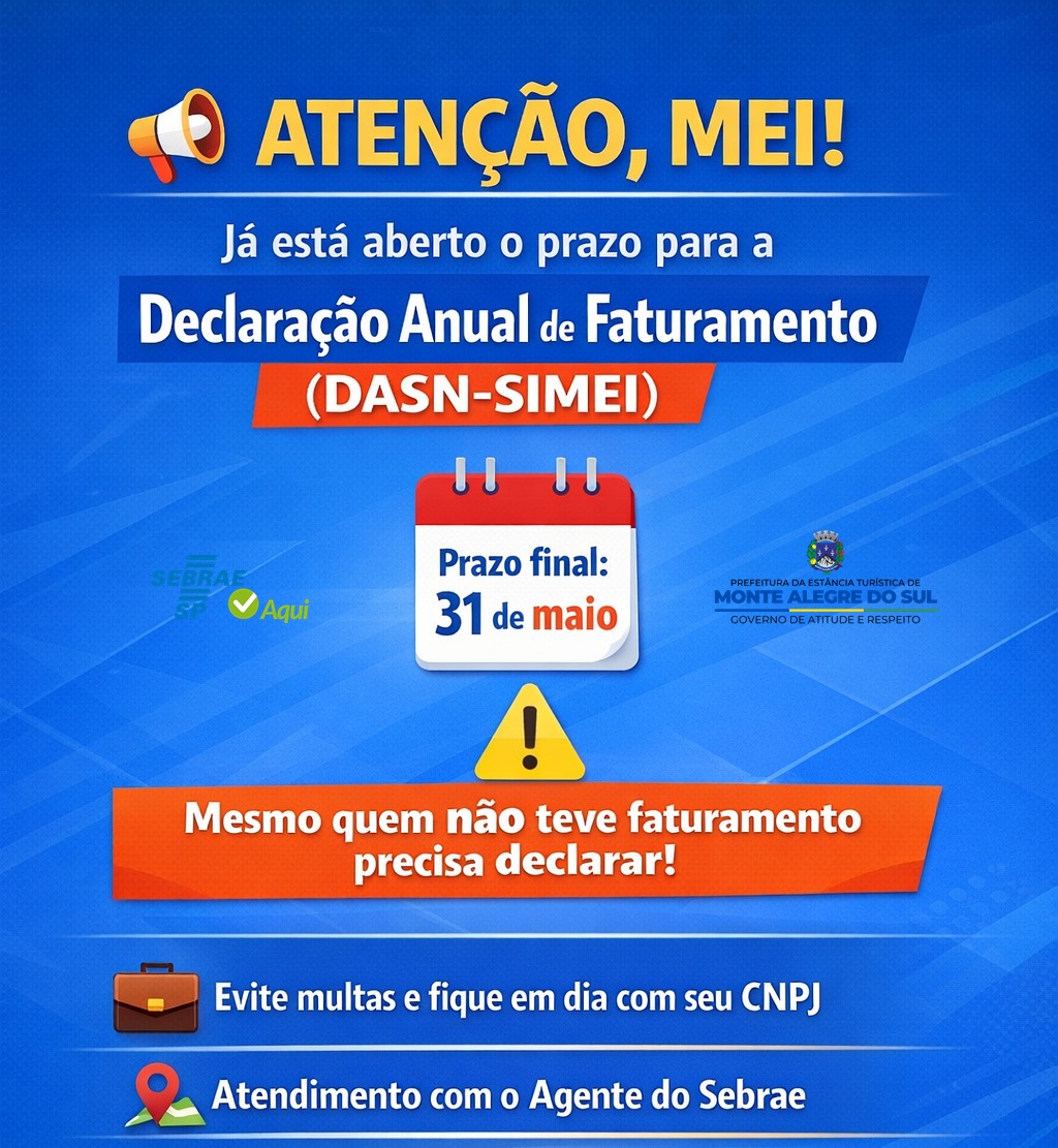 Post do instagram da Prefeitura de Monte Alegre do Sul