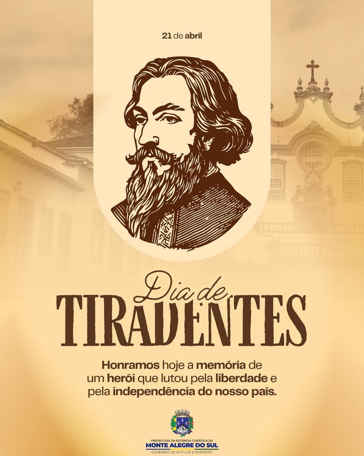 Post do instagram da Prefeitura de Monte Alegre do Sul