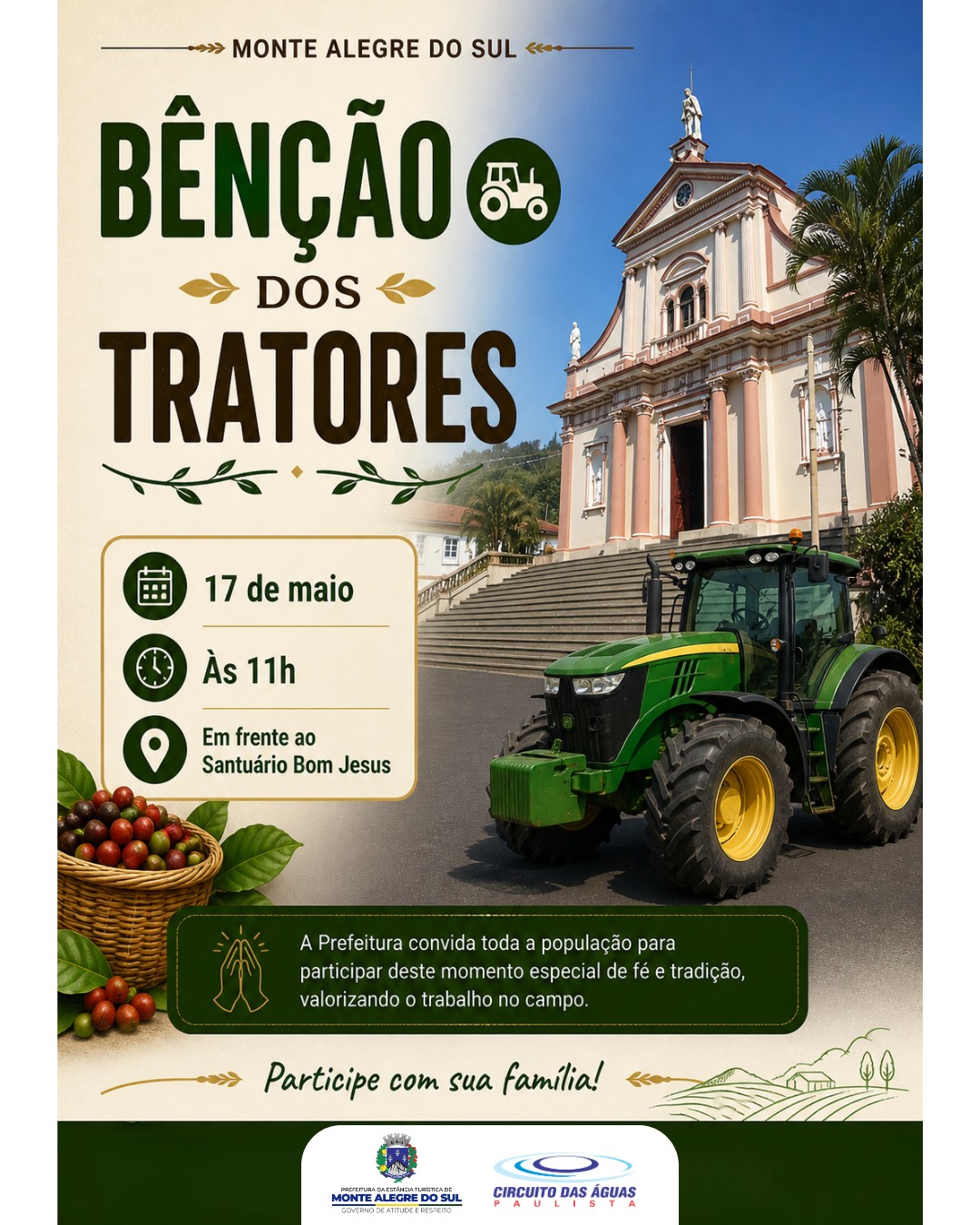 Post do instagram da Prefeitura de Monte Alegre do Sul