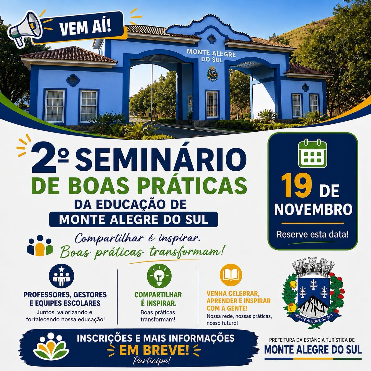 Post do instagram da Prefeitura de Monte Alegre do Sul