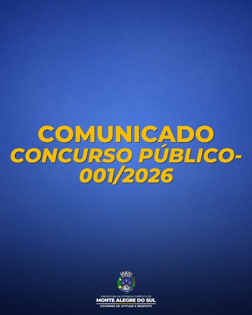 Post do instagram da Prefeitura de Monte Alegre do Sul